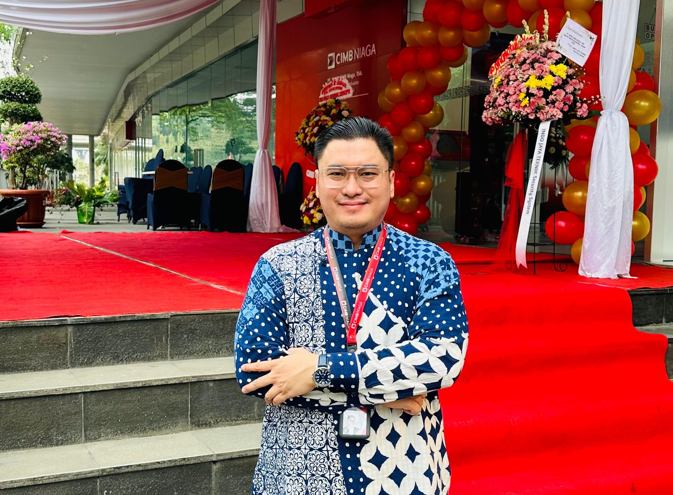 BM CIMB Niaga Suryacipta Krisfian saat Grand Opening